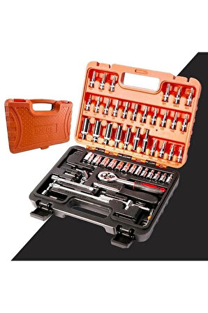1/4 Cırcırlı 53 Parça Lokma Anahtar Takımı Bits Uç Seti Tam Set