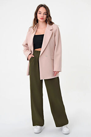 Taş Çift Düğmeli Blazer Ceket