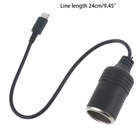 USB C TYPE C  ARAÇ ÇAKMAK SOKETİ DİŞİ DÖNÜŞTÜRÜCÜ ÇAKMAKLIK DÖNÜŞTÜRÜCÜ ARAÇ ŞARJ CİHAZI TOGG