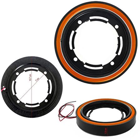 Tweeter Led Kasnak 8cm Turuncu 2 Adet