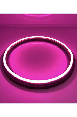 20 CM Neon led midrange kasnağı PEMBE (1 ÇİFT)