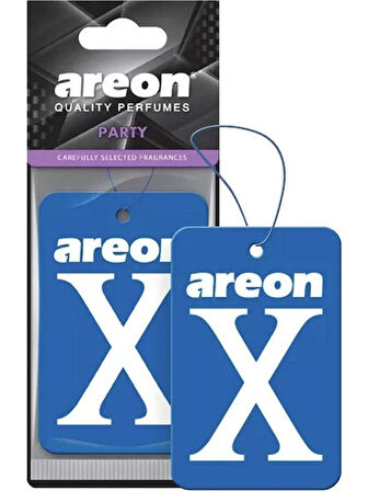 x Party Mavi  Özel Esanslı Oto Koku Asma Kağıt  Araç Kokusu