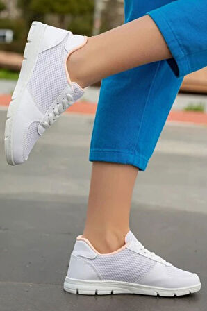 Unisex Sneaker Bağcıklı Rahat Taban Günlük Spor Ayakkabı 1021-101-0012