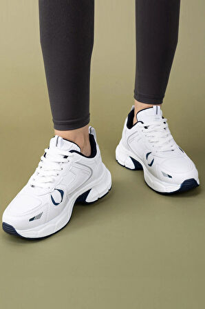 Kadın Yüksek Taban Günlük Sneakers Spor Ayakkabı 4010-101-0001