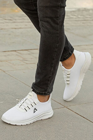 Erkek Sneaker Casual Rahat Bağcıksız Fileli Spor Ayakkabı 2003-101-0002
