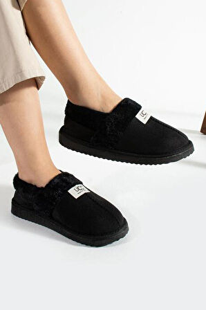 Kadın İçi Tüylü Yumuşak Rahat Kaydırmaz Panduf Ev Ayakkabısı Unisex 1021-124-0002