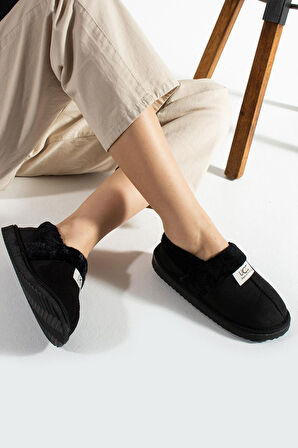 Kadın İçi Tüylü Yumuşak Rahat Kaydırmaz Panduf Ev Ayakkabısı Unisex 1021-124-0002