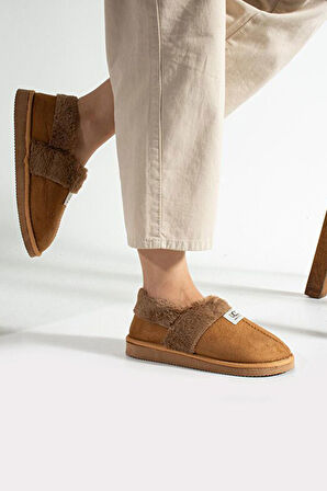 Kadın İçi Tüylü Yumuşak Rahat Kaydırmaz Panduf Ev Ayakkabısı Unisex 1021-124-0002