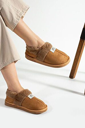 Kadın İçi Tüylü Yumuşak Rahat Kaydırmaz Panduf Ev Ayakkabısı Unisex 1021-124-0002