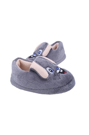 Çocuk  Peluş İçi Tüylü Yumuşak Rahat Kaydırmaz Panduf Ev Ayakkabısı Kreş Ayakkabısı  Unisex Kız Erkek 1031-124-0003