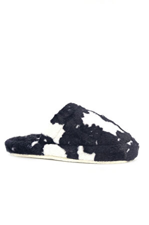 Kadın Desenli Peluş Yumuşak Hafif Ses Yapmayan Kaymaz Taban Çeyiz Bohça Kışlık Ev Terliği 1021-127-0004