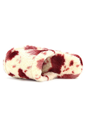 Kadın Desenli Peluş Yumuşak Hafif Ses Yapmayan Kaymaz Taban Çeyiz Bohça Kışlık Ev Terliği 1021-127-0004