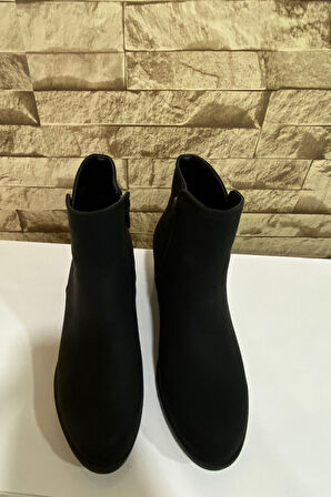 Kadın Fermuarlı 5 CM Topuklu  Bot 4010-116-0016