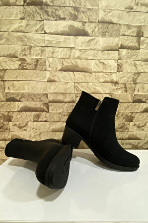 Kadın Fermuarlı 5 CM Topuklu  Bot 4010-116-0016