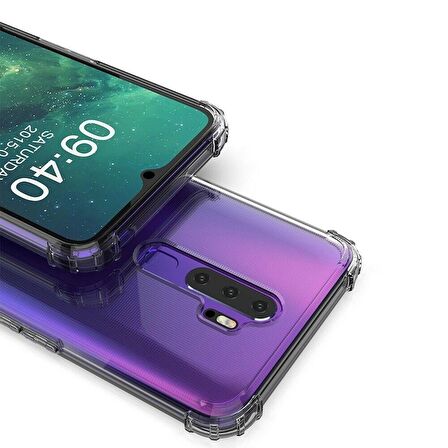 Gpack Oppo A5 2020 Kılıf AntiShock Ultra Koruma Sert Kapak