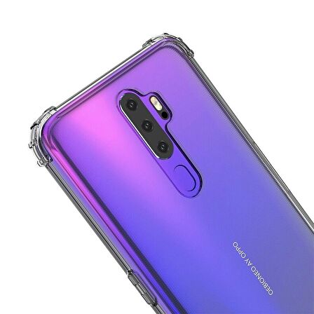 Gpack Oppo A5 2020 Kılıf AntiShock Ultra Koruma Sert Kapak