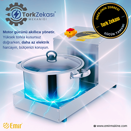 Emir Soğan Doğrama Makinesi Makinası Komple Paslanmaz Çelik 7 Lt
