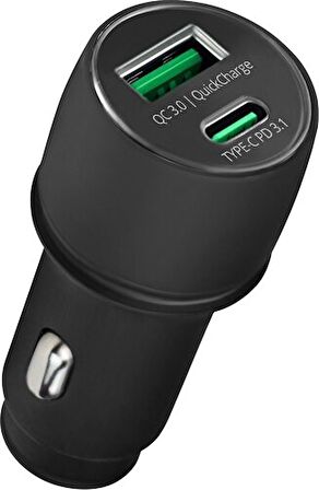 Powerway PD20W 3100 Amper Type-C To Lıghtıng Hızlı Şarj Araç Şarj Seti CC35