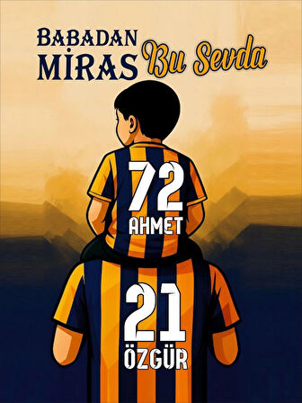“Babadan Miras Bu Sevda" Kanvas Tablo | 50x70 cm