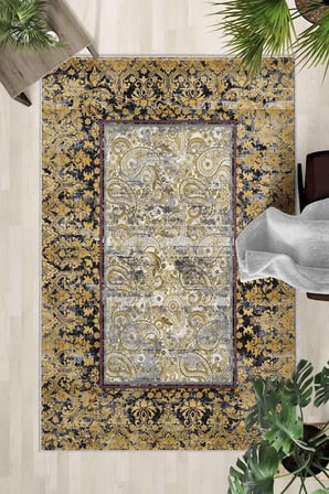 Kaymaz Taban Yıkanabilir Halı – Mutfak, Salon, Yatak Odası için Modern Dijital Baskı Halı (SLNHALI32