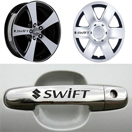Swift Kapı Kolu Jant Sticker (10 Adet) Etiket Yapıştırma Z177