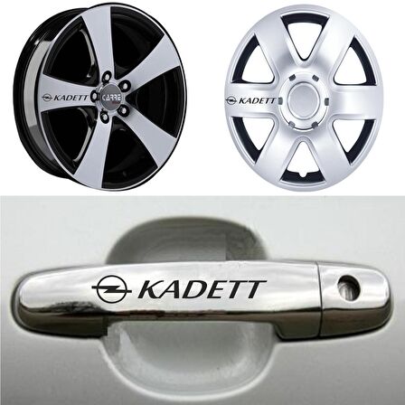 Kadett Kapı Kolu Jant Sticker (10 Adet) Etiket Yapıştırma Z99