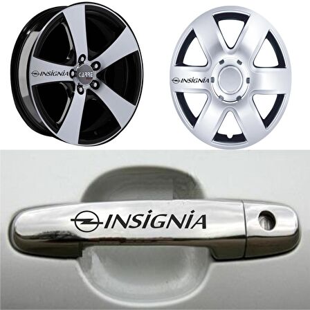 Insignia Kapı Kolu Jant Sticker (10 Adet) Etiket Yapıştırma Z92