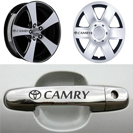 Camry Kapı Kolu Jant Sticker (10 Adet) Etiket Yapıştırma Z33