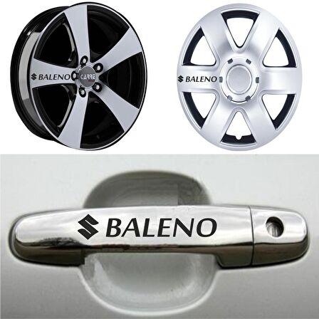 Baleno Kapı Kolu Jant Sticker (10 Adet) Etiket Yapıştırma Z21