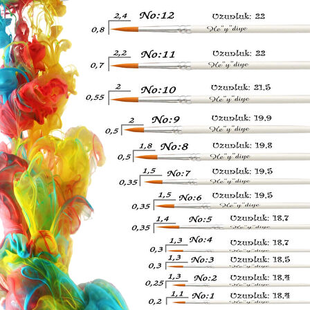 He”y”diye F. Goya Beyaz Düş Sentetik Resim Fırçası
