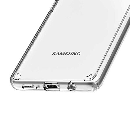 Gpack Samsung Galaxy A71 Kılıf Coss Şeffaf Sert KapakNano Glass