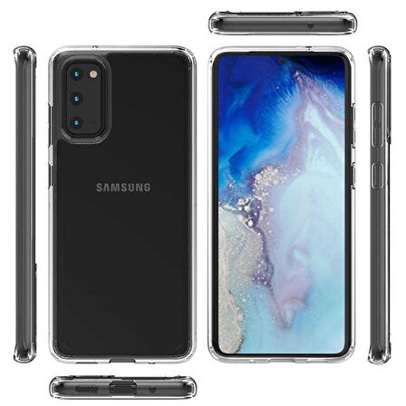 Gpack Samsung Galaxy S20 Kılıf Coss Şeffaf Sert Kapak