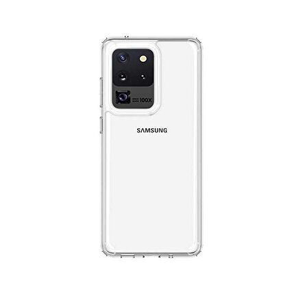 Gpack Samsung Galaxy S20 Ultra Kılıf Coss Şeffaf Sert Kapak