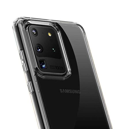 Gpack Samsung Galaxy S20 Ultra Kılıf Coss Şeffaf Sert Kapak