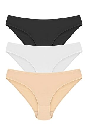 Bikini Model Külot 3'lü Paket %100 Pamuk
