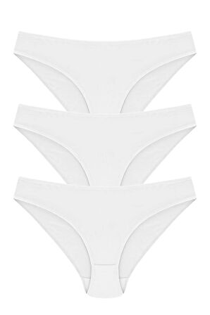 Bikini Model Külot 3'lü Paket %100 Pamuk