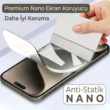 iPhone 6 PLUS Uyumlu Nano  Arka Kaplama Şeffaf Hd Esnek MAXXPRO - 250UM Kalın