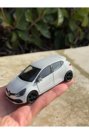 Renault Clio 4 Koleksiyon Metal Araba 12cm Lüks Araba Beyaz Oyuncak Araba Model Araba