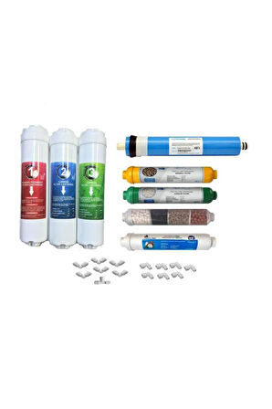 Kapalı Kasa Su Arıtma Cihazı 12 Aşama 8 Li Filtre Seti Vontron
