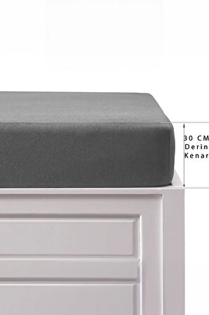| RANFORCE | PAMUKLU ANTRASİT TEK / ÇİFT KİŞİLİK EKONOMİK LASTİKLİ ÇARŞAF | 8 RENK | FITTED |