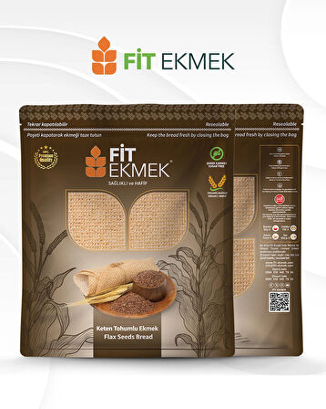 fit 2'li paket Keten Tohumlu Lavaş Ekmeği 300gr