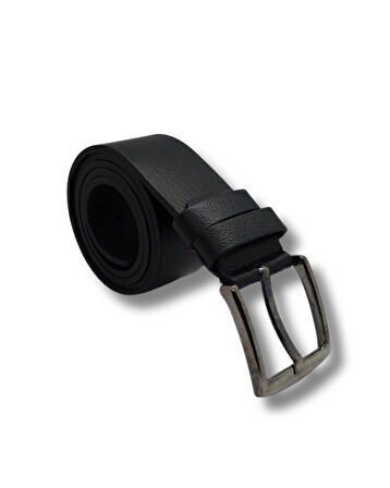 Hakiki Dana Derisi Düz Çelik Tokalı Erkek Kot Pantalon Kanvas Kemer 4.5 cm TarzSOSWAJG