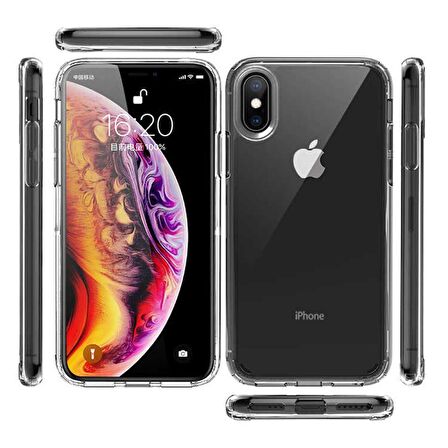 Gpack Apple iPhone X Kılıf Coss Şeffaf Sert Kapak