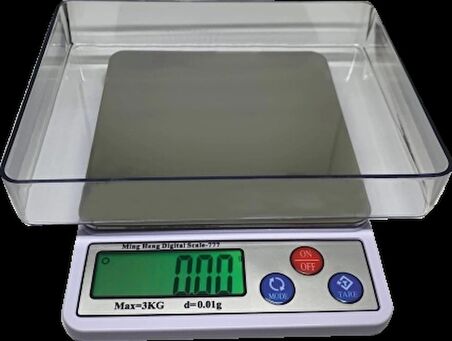 Diamond Dijital Göstergeli Profesyonel Hassas Terazi Mh-777 (3 Kg-0.01)