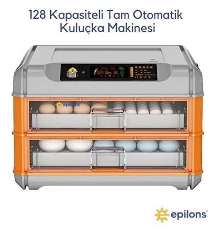 Epo-128 Yumurtalık 5 Programlı Tam Otomatik Kuluçka Makinesi İncubator