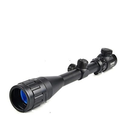 4-12x40 Aoeg Ateşli Aletler Dürbünü Mil Dot Kırmızı - Yeşil Lens Koruyucu