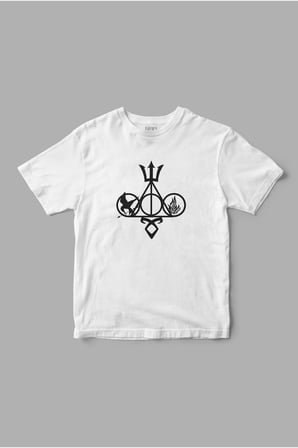 "The Deathly Hallows symbol" Harry Potter Baskılı Tişört