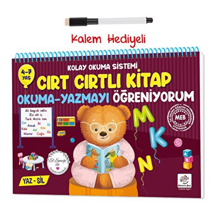 Cırt Cırtlı Kitap Okuma Yazmayı Öğreniyorum