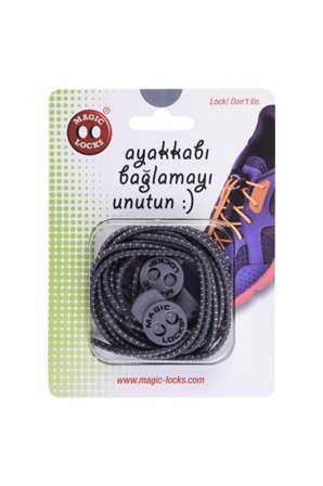Magic Locks Gri Yuvarlak Akıllı Bağcık (yuvarlak)