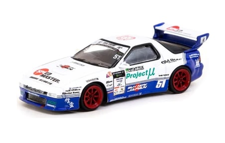 Tarmac Works 1/64 Pandem Mazda Rx-7 FC3S Drift